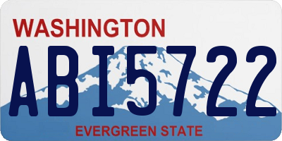 WA license plate ABI5722