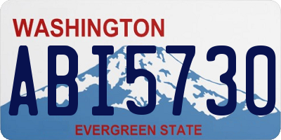 WA license plate ABI5730