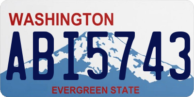 WA license plate ABI5743