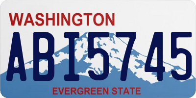 WA license plate ABI5745