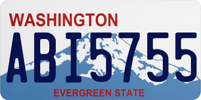 WA license plate ABI5755