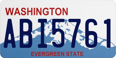 WA license plate ABI5761