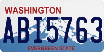 WA license plate ABI5763