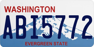 WA license plate ABI5772