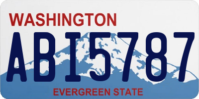 WA license plate ABI5787