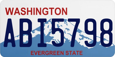 WA license plate ABI5798