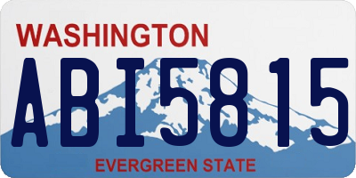 WA license plate ABI5815