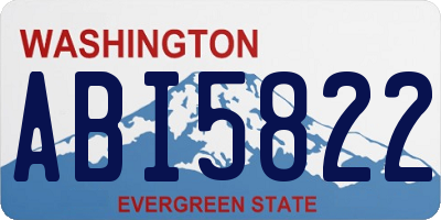WA license plate ABI5822