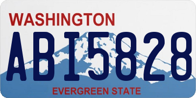 WA license plate ABI5828