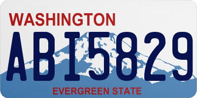 WA license plate ABI5829