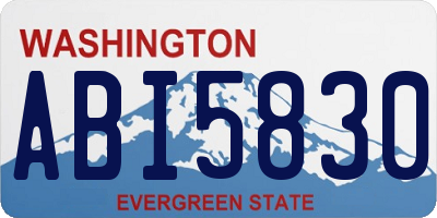 WA license plate ABI5830