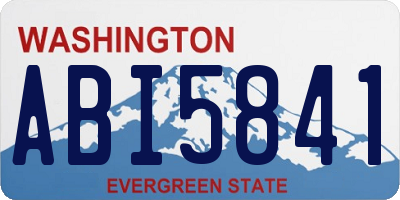 WA license plate ABI5841