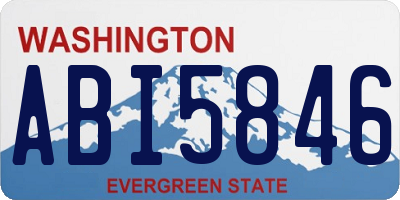 WA license plate ABI5846