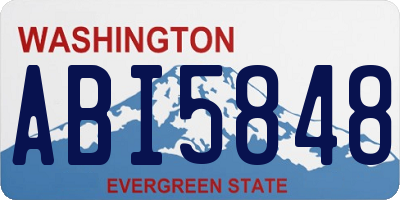 WA license plate ABI5848