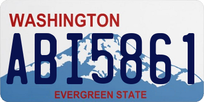 WA license plate ABI5861