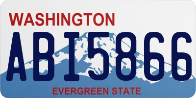WA license plate ABI5866