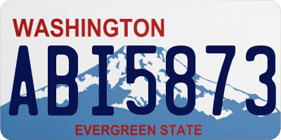 WA license plate ABI5873