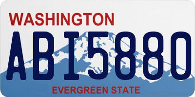 WA license plate ABI5880