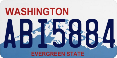 WA license plate ABI5884