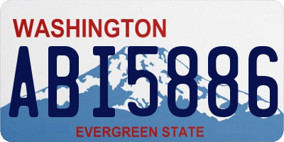 WA license plate ABI5886