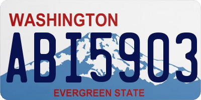 WA license plate ABI5903