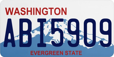 WA license plate ABI5909