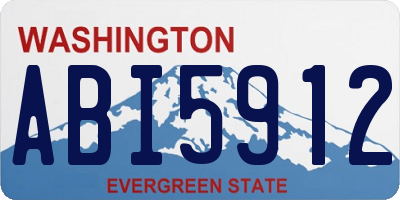 WA license plate ABI5912