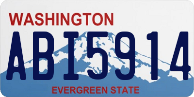 WA license plate ABI5914
