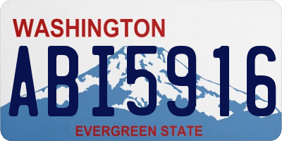 WA license plate ABI5916