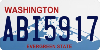 WA license plate ABI5917