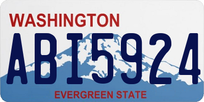 WA license plate ABI5924