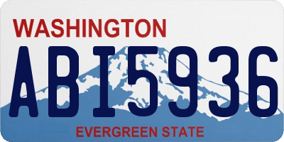 WA license plate ABI5936