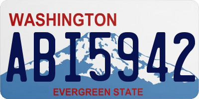 WA license plate ABI5942