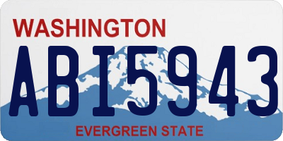 WA license plate ABI5943