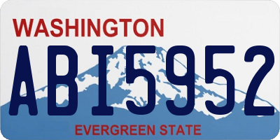 WA license plate ABI5952