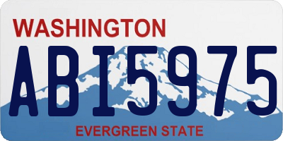 WA license plate ABI5975