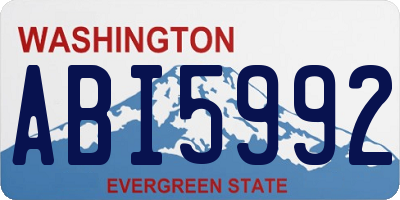 WA license plate ABI5992