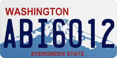 WA license plate ABI6012