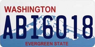 WA license plate ABI6018