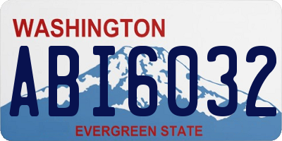 WA license plate ABI6032