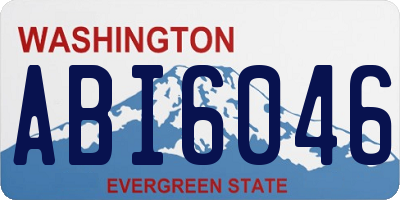 WA license plate ABI6046