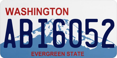 WA license plate ABI6052