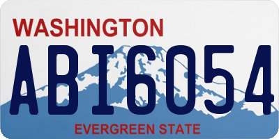 WA license plate ABI6054