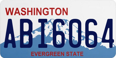 WA license plate ABI6064