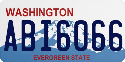WA license plate ABI6066