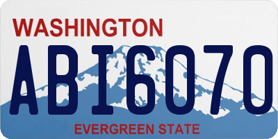 WA license plate ABI6070