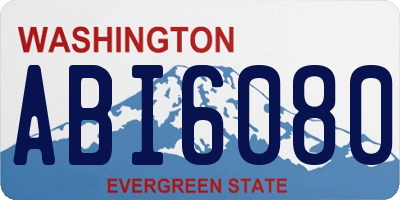 WA license plate ABI6080