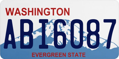 WA license plate ABI6087