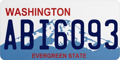 WA license plate ABI6093
