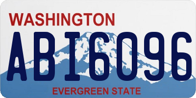 WA license plate ABI6096